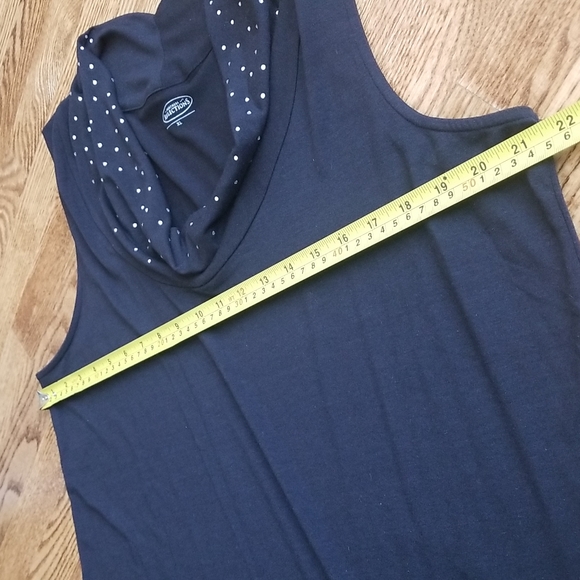 (XL) NWT Northern Reflections Sparkly Cowl Neck Tank Top Rayon Blend - Picture 7 of 10